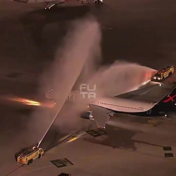 必一体育-能否带来好运？巴西国家队飞机起飞前接受消防车水柱洗礼